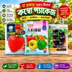 স্ট্রবেরি, ক্যাপসিকাম এবং কালো টমেটো বিজ